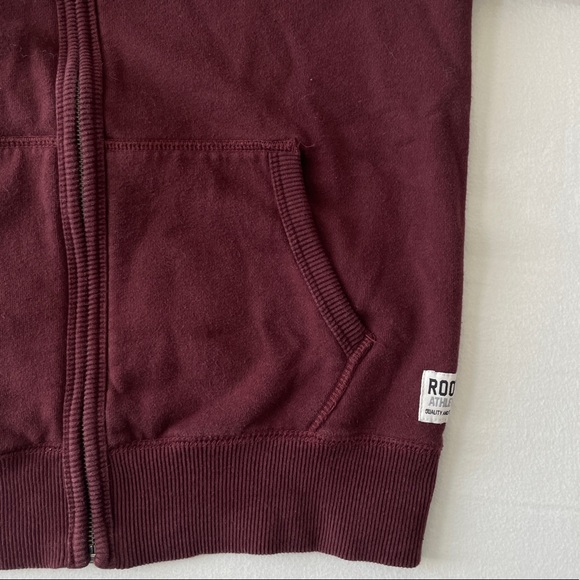 Maroon Roots Zip Up Sweater - Picture 2 of 4